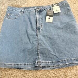 Lee Women's Light Blue Denim Mini Skirt